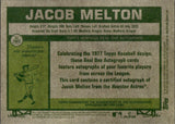 2026 Jacob Melton Topps Heritage ROOKIE REAL ONE AUTO AUTOGRAPH RC #ROA-JME Houston Astros