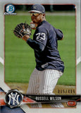 2018 Russell Wilson Bowman Chrome REFRACTOR 5/499 #BCP151 New York Yankees