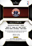 2015-16 Kelly Oubre Jr. Panini Select ROOKIE JERSEY AUTO 056/125 AUTOGRAPH RELIC RC #RA-KOJ Washington Wizards