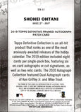 2021 Shohei Ohtani Topps THROUGH THE YEARS FACSIMILE REPRINTS #TTY-17 Anaheim Angels