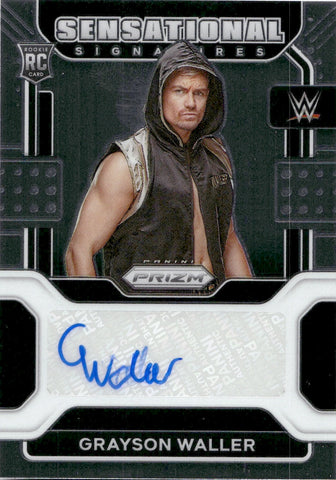 2022 Grayson Waller Panini Prizm WWE ROOKIE SENSATIONAL SIGNATURES AUTO AUTOGRAPH RC #SS-GWL NXT 2.0