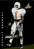 1998 Leonard Little Pinnacle ROOKIE AUTOGRAPH RC AUTO /500 Tennessee Volunteers St. Louis Rams