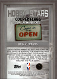 2025-26 Cooper Flagg Bowman HOBBY STARS ROOKIE RC #HS-3 Dallas Mavericks