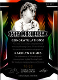 2023 Karolyn Grimes Leaf Pop Century HOLO SILVER AUTO 16/20 AUTOGRAPH #BA-KG1 It's a Wonderful Life