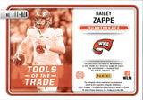 2022 Bailey Zappe Panini Chronicles Draft Picks Absolute ROOKIE TOOLS OF THE TRADE TRIPLE JERSEY AUTO 072/199 AUTOGRAPH RELIC #TTT-BZA New England Patriots