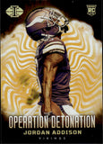 2023 Jordan Addison Panini Illusions OPERATION DETONATION GOLD ROOKIE 12/25 RC #22 Minnesota Vikings