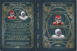 2025 Patrick Mahomes Dan Marino Leaf Glory of the Game PAGES IN HISTORY DUAL QUAD JERSEY AUTO 1/2 AUTOGRAPH RELIC BOOKLET #PH-6 Chiefs Dolphins