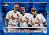 2022 Adam Wainwright Albert Pujols Yadier Molina Topps Chrome Update Sapphire VETERAN COMBOS #US168 St. Louis Cardinals