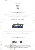 2025 Jade Cargill Topps Royalty WWE TRIUMPH TRIPLE SHIRT AUTO 60/99 AUTOGRAPH RELIC #TRS-JCA Friday Night Smackdown