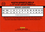 2023 Austin Wells Panini Donruss RETRO 1990 SIGNATURES RED AUTO 97/99 AUTOGRAPH #90S-AW New York Yankees