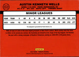 2023 Austin Wells Panini Donruss RETRO 1990 SIGNATURES RED AUTO 97/99 AUTOGRAPH #90S-AW New York Yankees