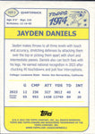2024 Jayden Daniels Topps Chrome 1974 DESIGN ROOKIE RC #74TF-2 Washington Commanders 1