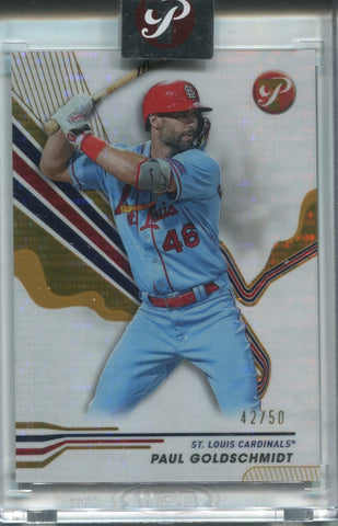 2024 Paul Goldschmidt Topps Pristine GOLD PULSAR REFRACTOR 42/50 #228 St. Louis Cardinals
