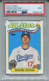 2024 Shohei Ohtani Topps 1989 DESIGN ALL-STAR PSA 9 #1 Los Angeles Dodgers 6396