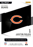 2021 Justin Fields Donruss Elite ROOKIE PEN PALS AUTO AUTOGRAPH RC #PPJF Chicago Bears