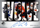 2023-24 Carter Verhaeghe Upper Deck SP Authentic EVOLVE AUTOGRAPH AUTO #E-CV Tampa Bay Lightning Florida Panthers
