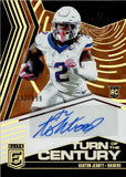 2025 Ashton Jeanty Donruss Elite ORANGE TURN OF THE CENTURY ROOKIE AUTO 192/199 AUTOGRAPH TOC-AJE Las Vegas Raiders