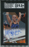 2017 Paige VanZant Topps Chrome UFC ORANGE REFRACTOR FIGHTER AUTO 23/25 AUTOGRAPH SGC 9.5/10 #FA-PV Strawweight 5778