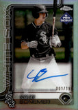 2025 Caleb Bonemer Topps Pro Debut CHROME REFRACTOR AUTOGRAPH 1/199 AUTO #PDC-15 Chicago White Sox