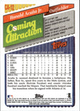 2018 Ronald Acuna Jr. Topps Archives ROOKIE 1993 DESIGN COMING ATTRACTIONS RC #CA-12 Atlanta Braves