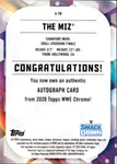 2020 The Miz Topps Chrome WWE ORANGE REFRACTOR AUTO 13/25 AUTOGRAPH #A-TM Friday Night Smackdown