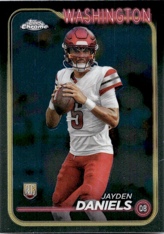 2024 Jayden Daniels Topps Chrome ROOKIE RC #201 Washington Commanders