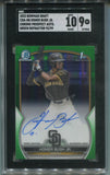 2023 Homer Bush Jr. Bowman Chrome Draft 1ST BOWMAN GREEN REFRACTOR AUTO 93/99 AUTOGRAPH SGC 9/10 #CDA-HB San Diego Padres 9846