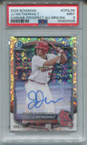 2025 JJ Wetherholt Bowman Chrome 1ST BOWMAN MINI DIAMOND AUTO 086/100 AUTOGRAPH PSA 9 #CPA-JW St. Louis Cardinals 4526