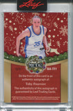2025 Toby Fournier Leaf Metal Holidays CANDY CANE GOLD PRIZMATIC AUTO 1/1 ONE OF ONE AUTOGRAPH Duke Blue Devils