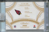 2025 Kyler Murray Marvin Harrison Jr. Trey McBride Panini Flawless TRIPLE PATCH 20/25 RELIC #TP-ARI Arizona Cardinals