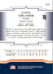 2005 Justin Verlander Donruss Throwback Threads ROOKIE RC #213 Detroit Tigers