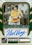 2026 Nick Kurtz Panini Donruss SIGNATURE SERIES AUTOGRAPH AUTO #SS-NK Oakland A's