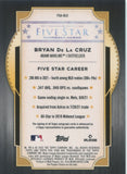 2022 Bryan De La Cruz Topps Five Star ROOKIE AUTO AUTOGRAPH #FSA-DLC Miami Marlins