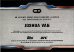 2025 Joshua Van Topps Chrome ROOKIE AUTO AUTOGRAPH RC #CRA-JV Flyweight