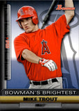 2011 Mike Trout Bowman BOWMAN'S BRIGHTEST ROOKIE RC #BBR6 Anaheim Angels