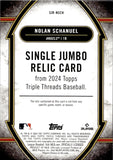 2024 Nolan Schanuel Topps Triple Threads AMETHYST ROOKIE JERSEY 10/36 RELIC RC #SJR-NSCH Anaheim Angels