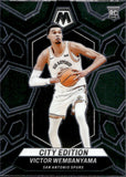 2023-24 Victor Wembanyama Panini Mosaic CITY EDITION ROOKIE RC #282 San Antonio Spurs 4