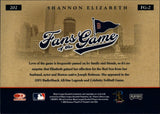 2004 Shannon Elizabeth Donruss Throwback Threads FANS OF THE GAME AUTO AUTOGRAPH #202FG-2 American Pie *NRMT Surface*