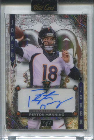 2024 Peyton Manning Wild Card GOLD JOKER AUTO 1/1 ONE OF ONE AUTO #WA7JW-PM Denver Broncos HOF
