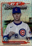 2024 Pete Crow-Armstrong Bowman Chrome MY 1ST BOWMAN MOJO REFRACTOR ROOKIE RC #M1B-14 Chicago Cubs