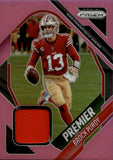 2025 Brock Purdy Panini Prizm PINK PRIZM PREMIER JERSEY #PJY-BPY San Francisco 49ers