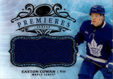 2025-26 Easton Cowan Upper Deck UD Ice PREMIERES JERSEY ROOKIE RC #IPJ-EC Toronto Maple Leafs 1