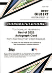 2022 Drew Gilbert Bowman's Best of 2022 AUTO AUTOGRAPH #B22-DGI Houston Astros