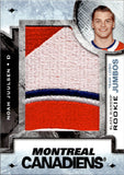 2018-19 Noah Juulsen Upper Deck Black Diamond ROOKIE TEAM LOGO JUMB0S MANUFACTURED PATCH RC #RTL-NJ Montreal Canadiens