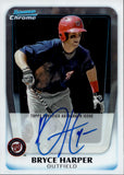 2011 Bryce Harper Bowman Chrome Prospect ROOKIE AUTOGRAPH RC AUTO #BCP111 Washington Nationals