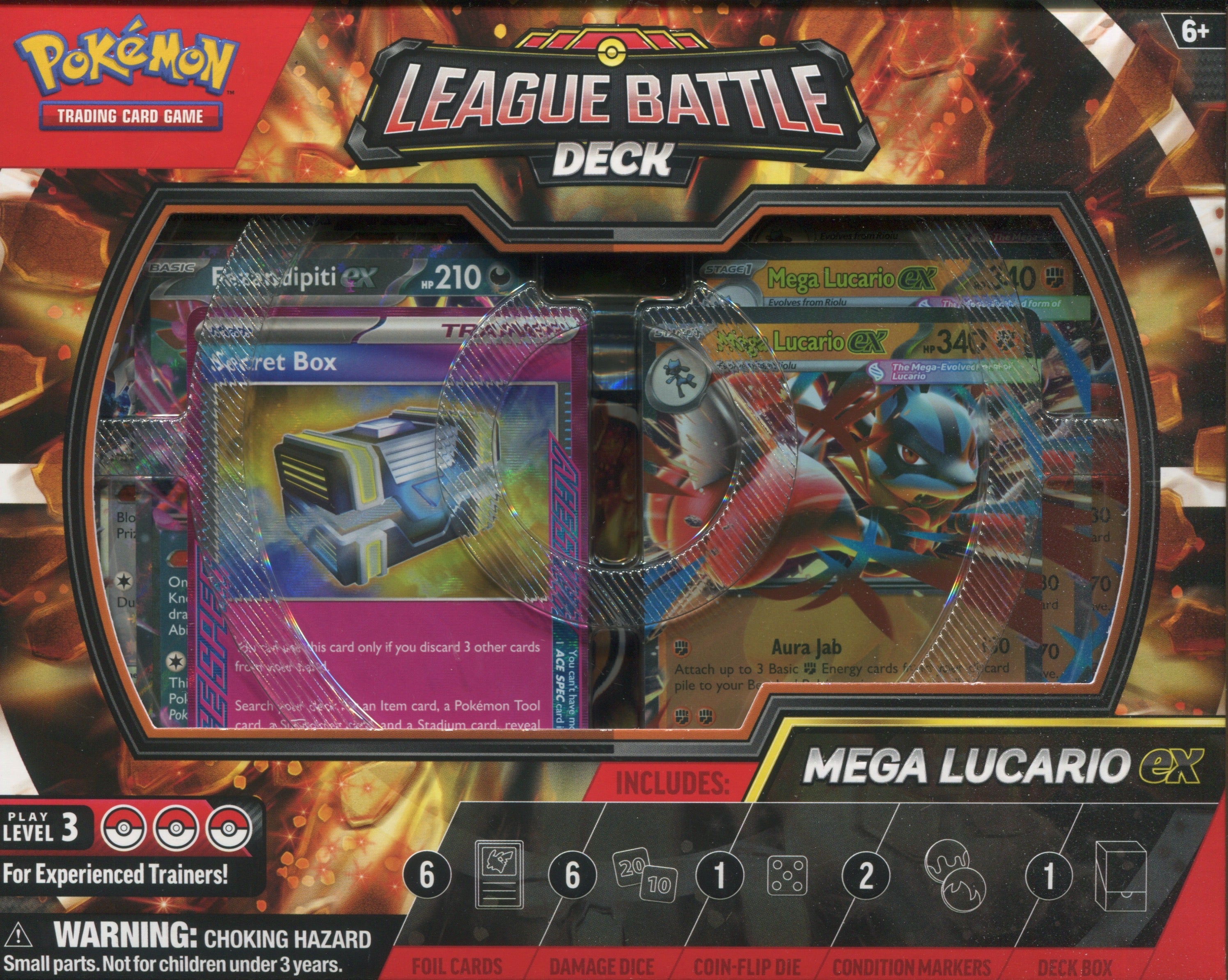 pokemon battle deck cards Mega Lucario ex League Deck, Box Color:Mirror Gold Pokemon TCG: Shining Fates perm markdowns The deck includes all