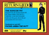 2023 The Rancor Pit Topps Chrome Star Wars Sapphire Edition RETURN OF THE JEDI AQUA 71/75 #36