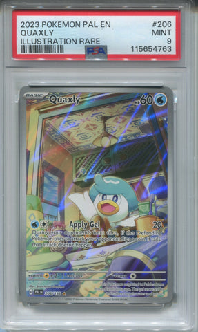 2023 Quaxly Pokemon Paldean Fates ENGLISH ILLUSTRATION RARE PSA 9 #206 4763