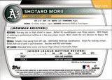 2025 Shotaro Morii Bowman Chrome 1ST BOWMAN PROSPECTS PULSAR REFRACTOR 232/399 #BCP-170 Oakland A's