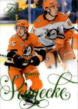 2025-26 Beckett Sennecke Fleer Flair FORECHECK ROOKIE 163/3490 RC #193 Anaheim Ducks